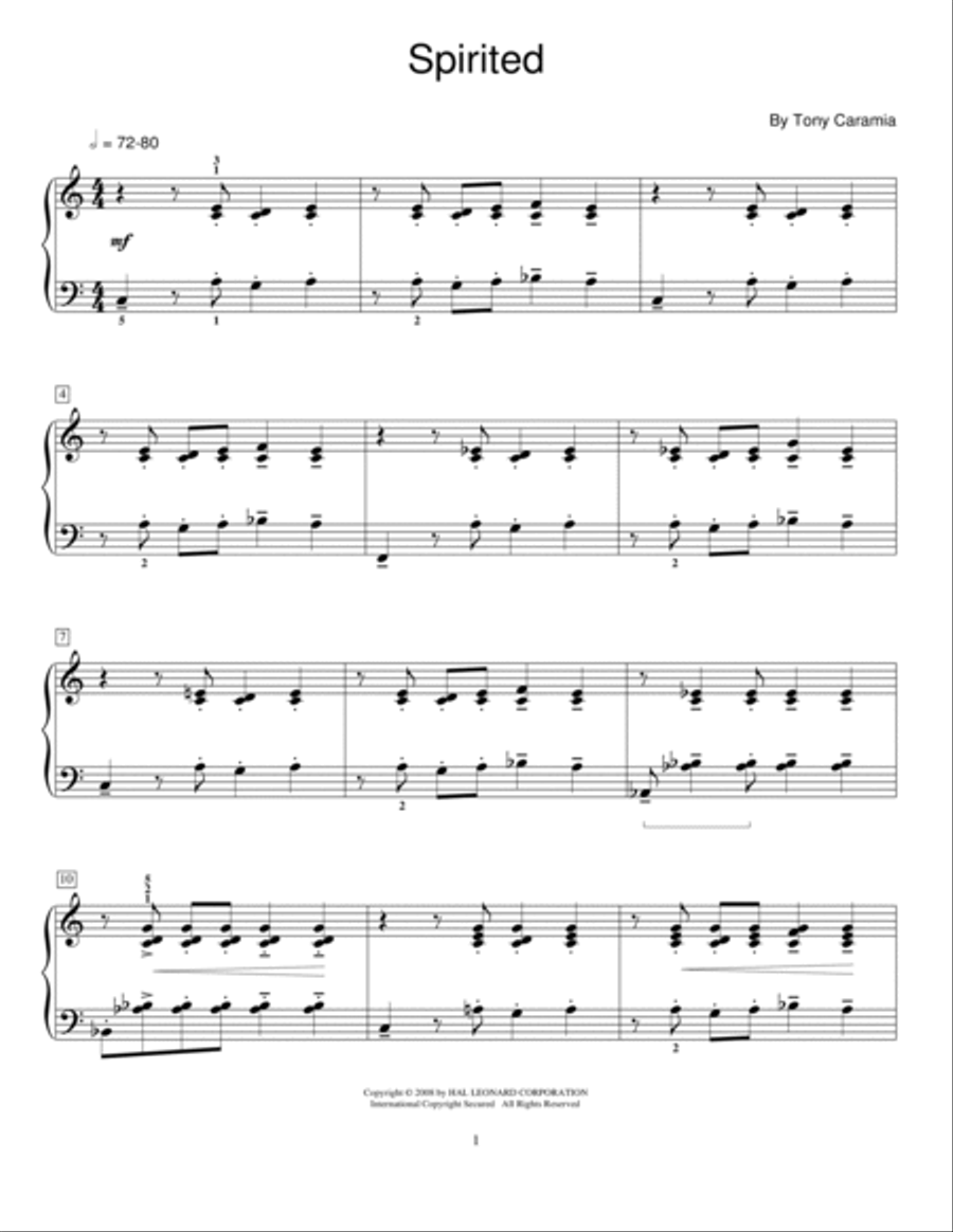 Spirited Piano Method scores gallery preview page 1