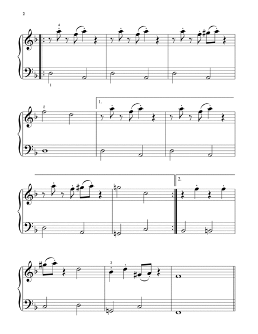 Cantina Band (from Star Wars: A New Hope) Easy Piano scores gallery preview page 2