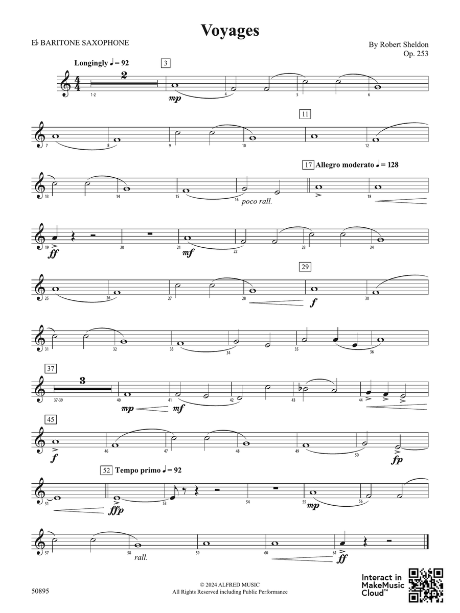 Voyages: E-flat Baritone Saxophone