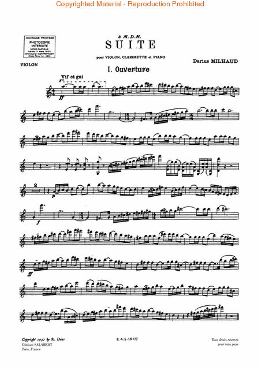 Suite Op. 157b Clarinet scores gallery preview page 4