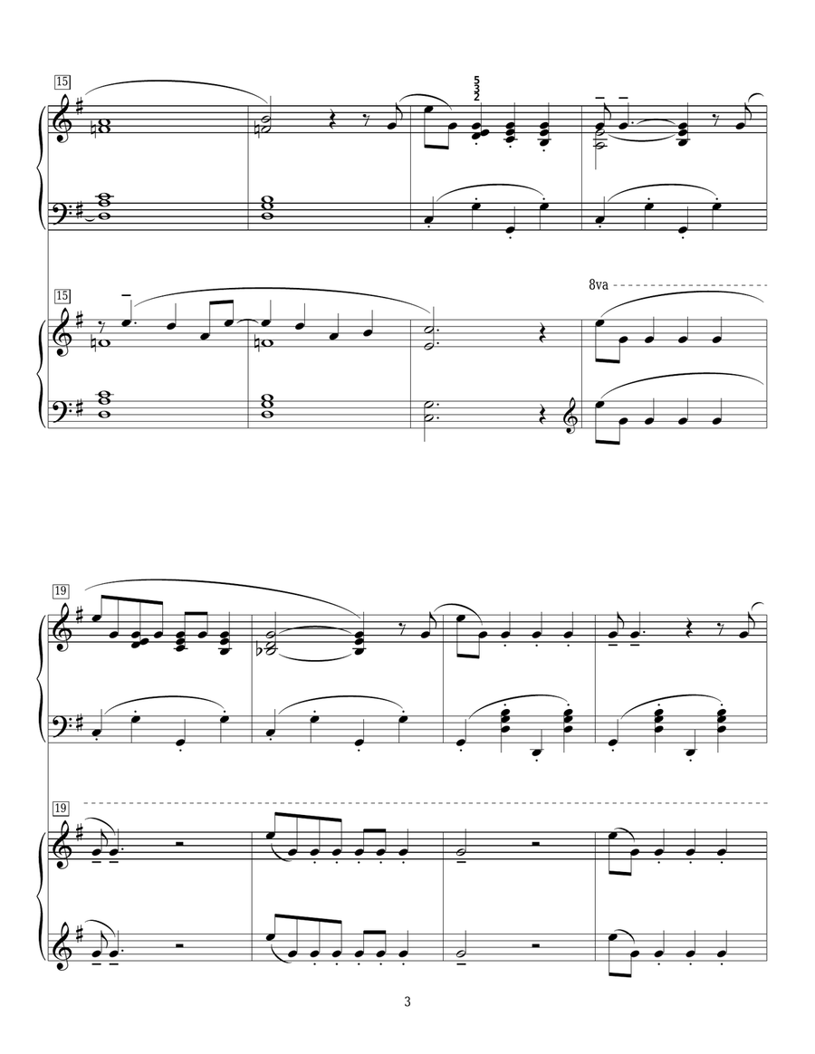 Baby, It's Cold Outside Baby, It's Cold Outside Piano Duet scores gallery preview page 3