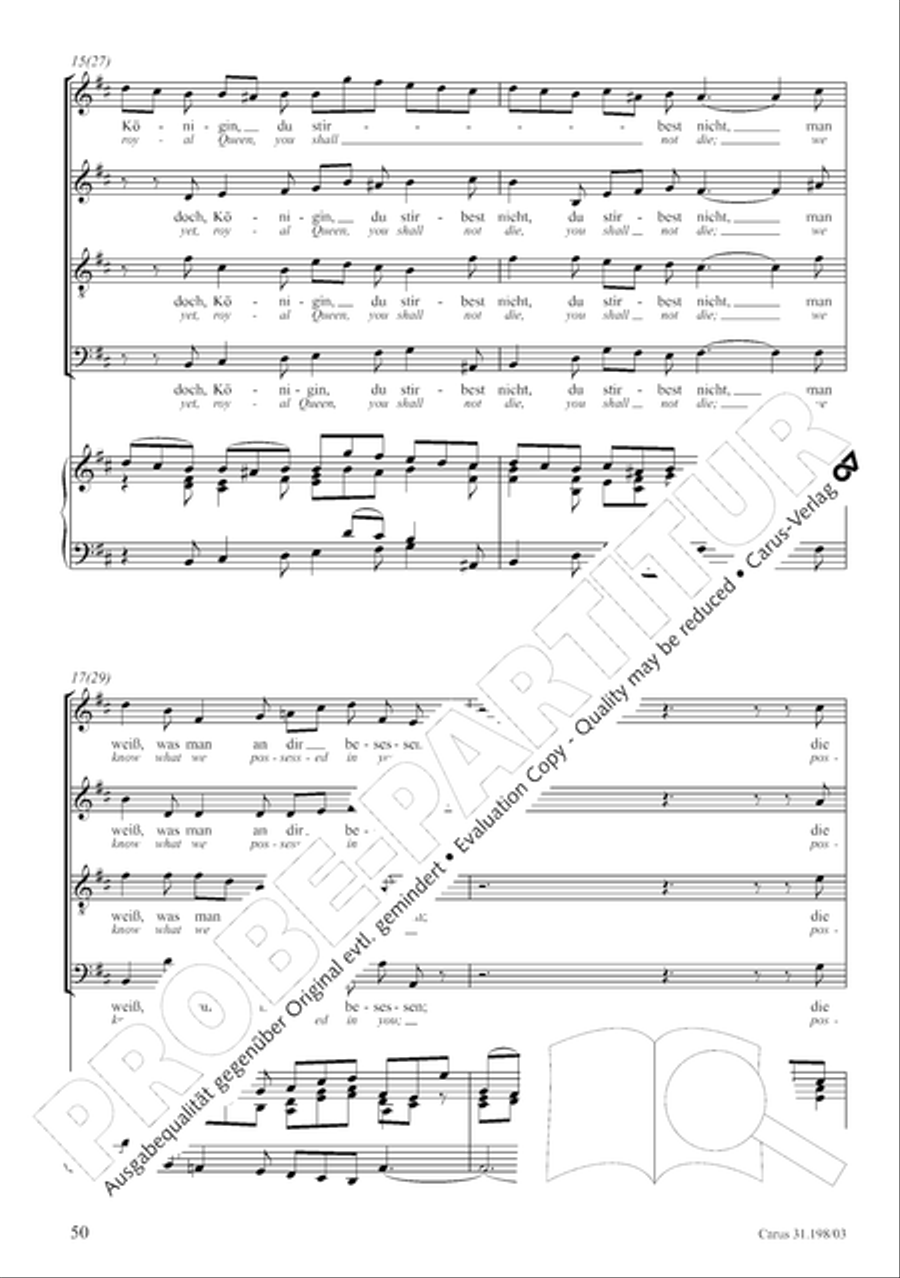 Let, Princess, let but one more ray (Lass, Furstin, lass noch einen Strahl) 4-Part scores gallery preview page 51