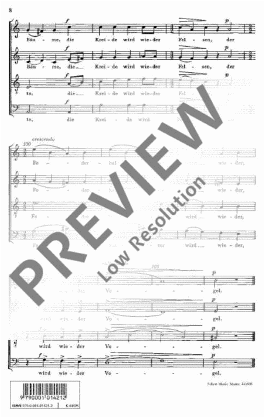 Drei leichte Chorlieder 4-Part scores gallery preview page 9