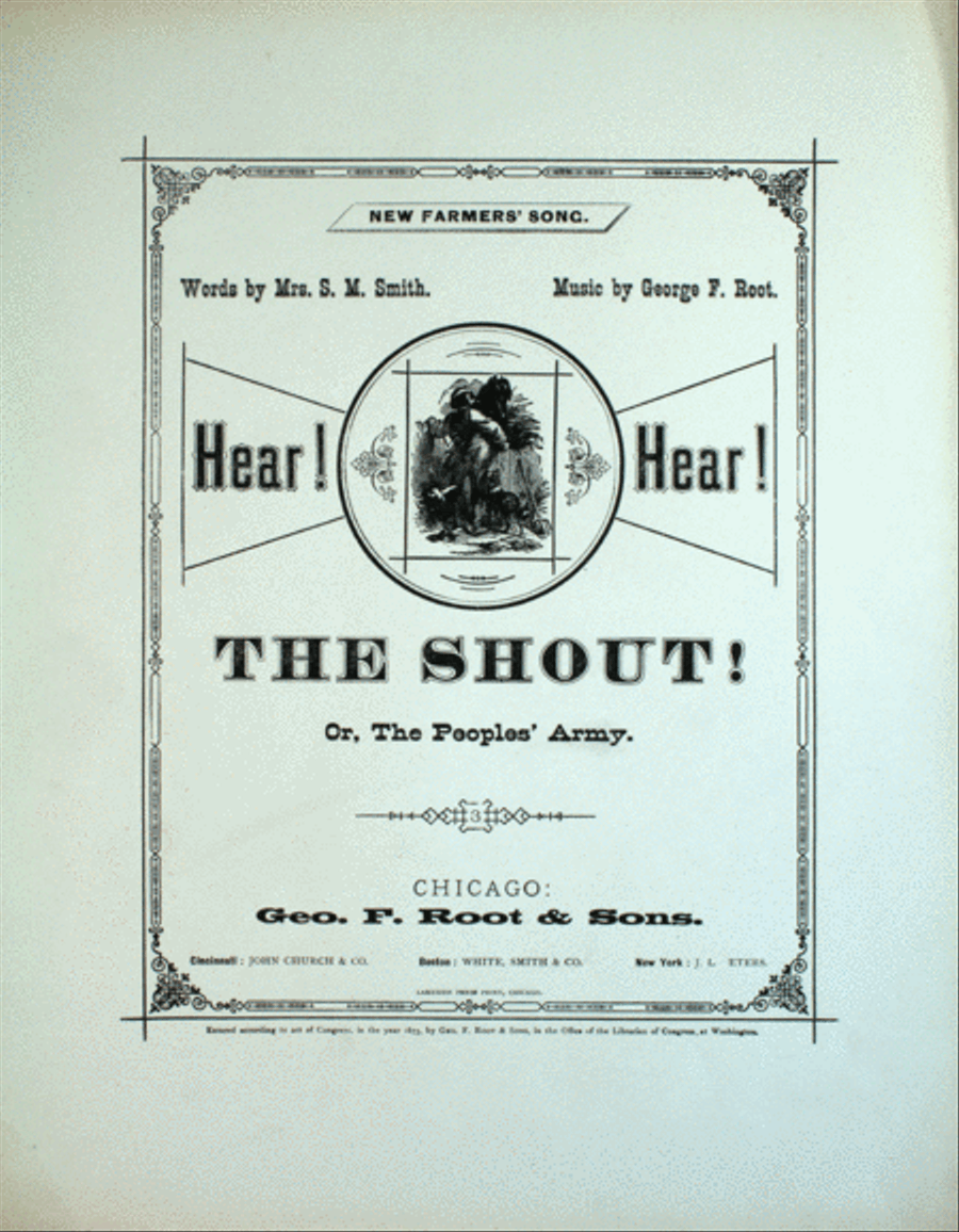 Hear! Hear! The Shout! Or, The People's Army. New Farmers' Song 4-Part scores gallery preview page 1