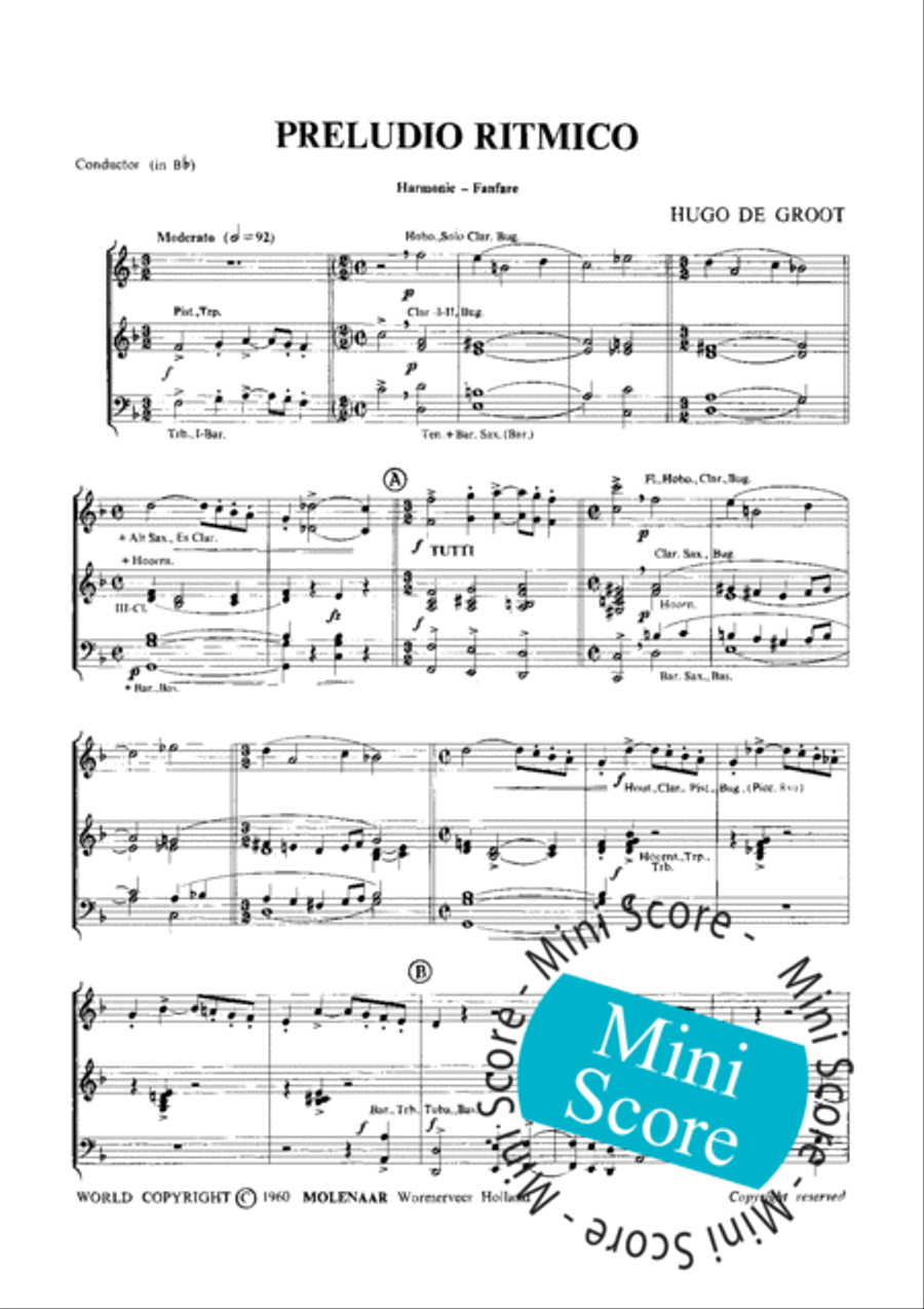 Preludio Ritmico Concert Band scores gallery preview page 3