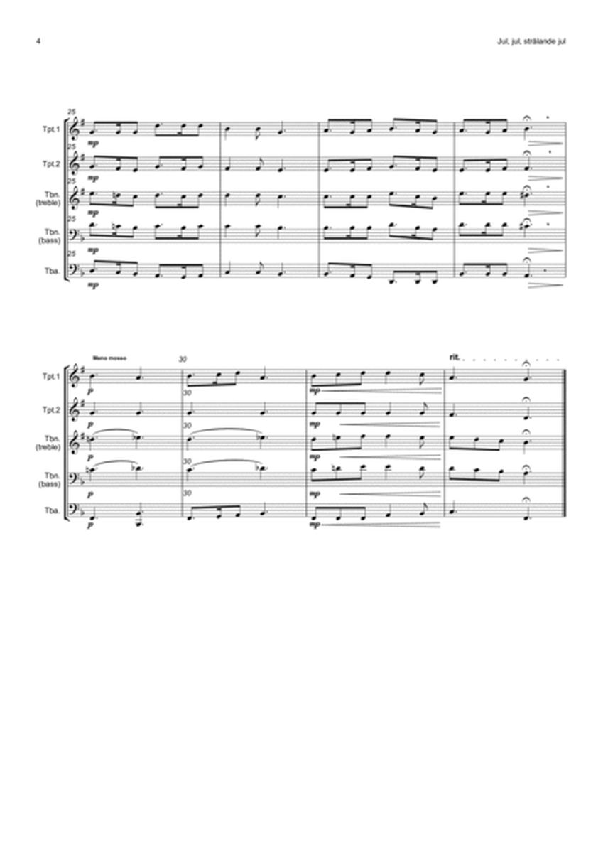 Jul, jul, strålande jul (Brass Quartet) image number null