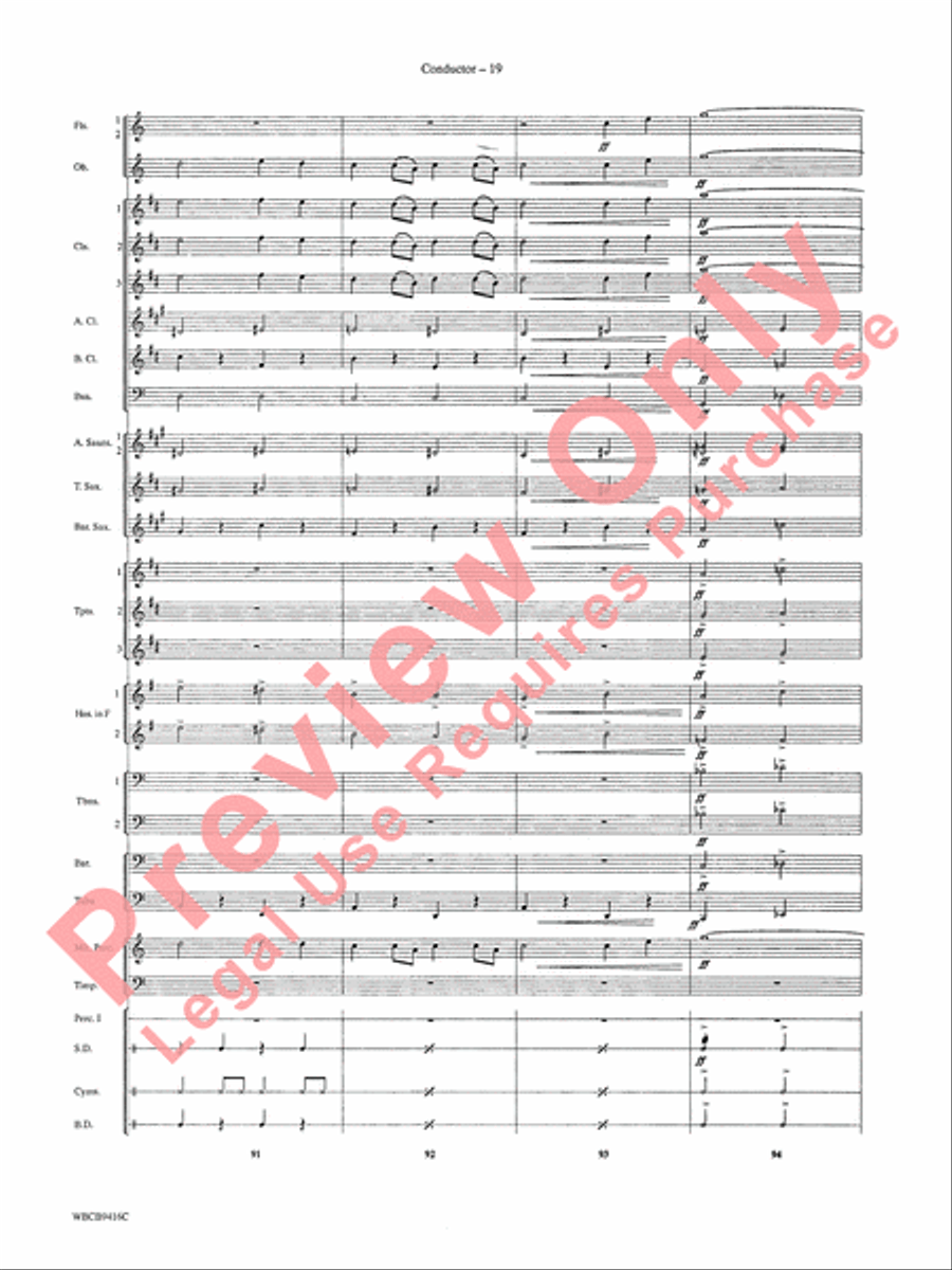 Strike Up the Band Concert Band scores gallery preview page 21
