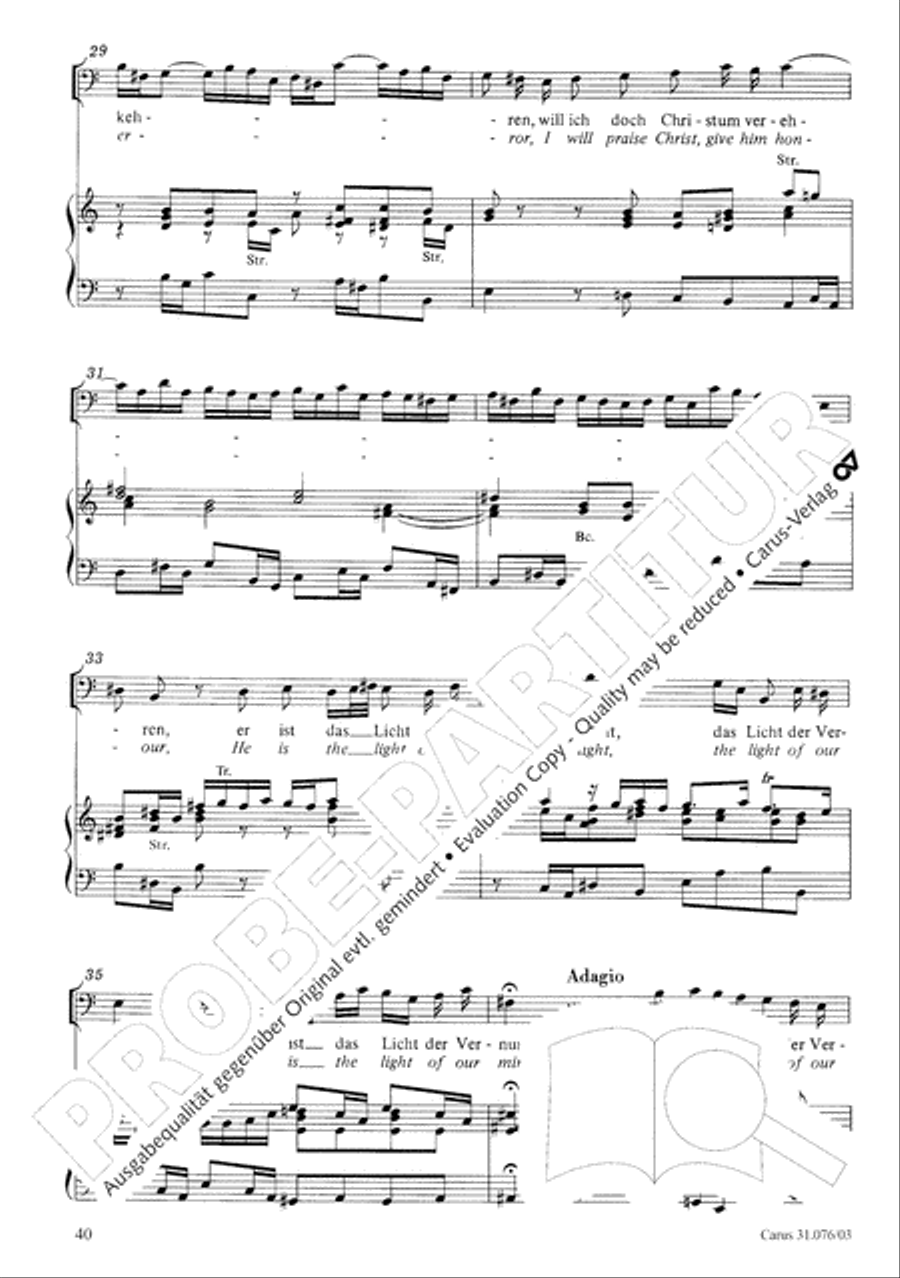 The heavens are telling the Father's glory (Die Himmel erzahlen die Ehre Gottes) 4-Part scores gallery preview page 41