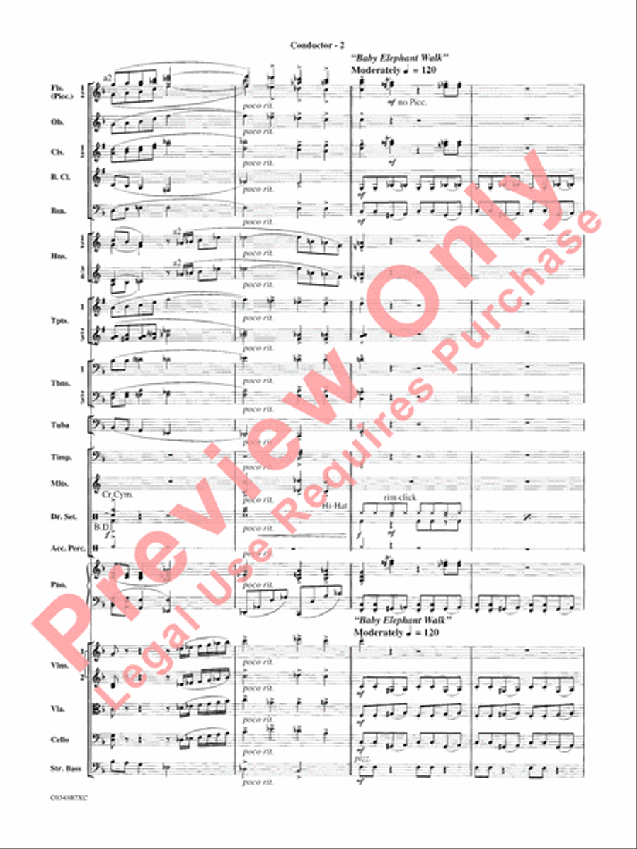 A Tribute to Henry Mancini Full Orchestra scores gallery preview page 5