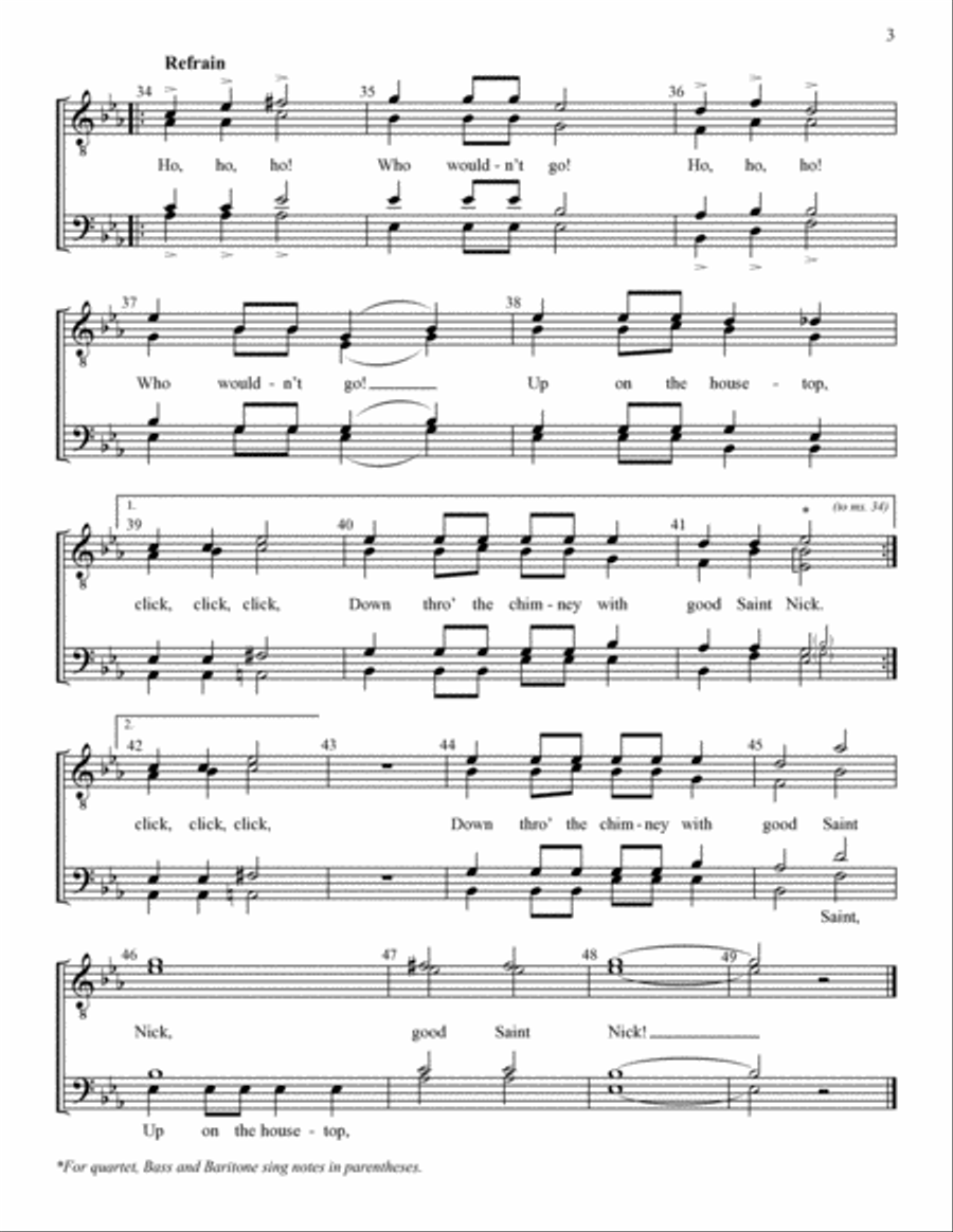 Yuletide Favorites (Volume I) TTBB scores gallery preview page 3