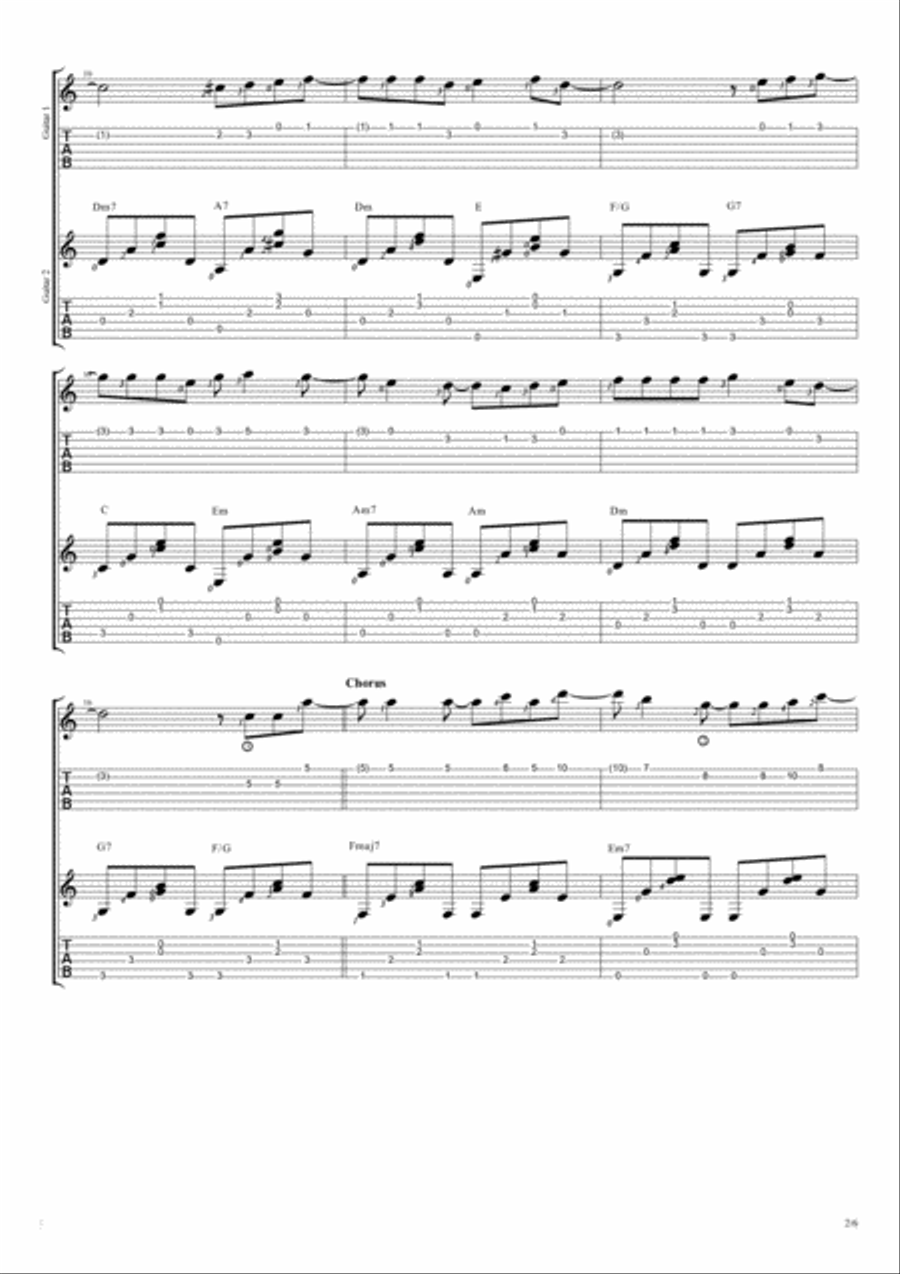 How Deep Is Your Love from the Motion Picture SATURDAY NIGHT FEVER Electric Guitar scores gallery preview page 2