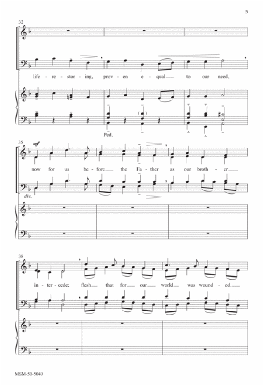 Up through Endless Ranks of Angels 4-Part scores gallery preview page 4