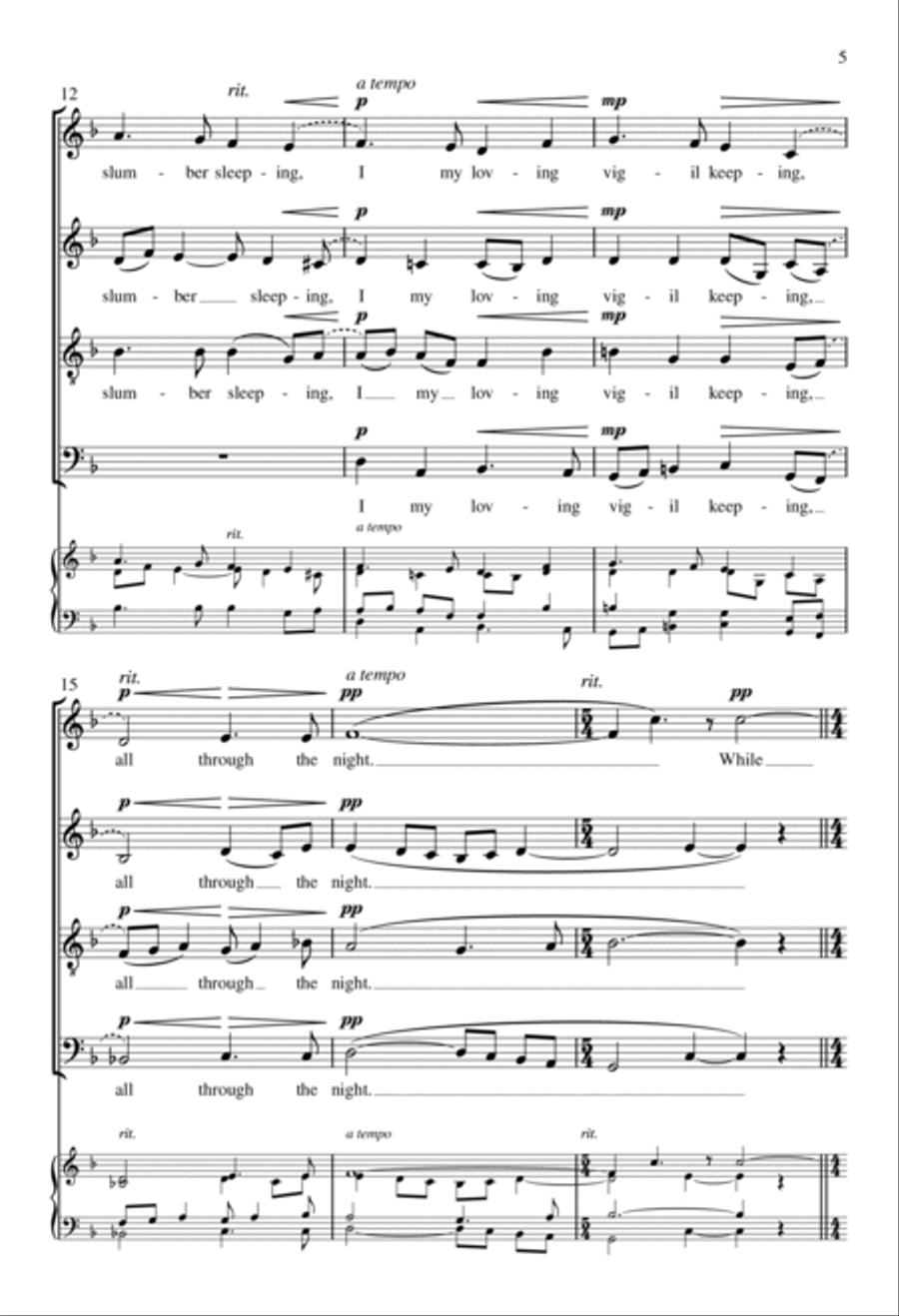 All Through the Night Divisi scores gallery preview page 3
