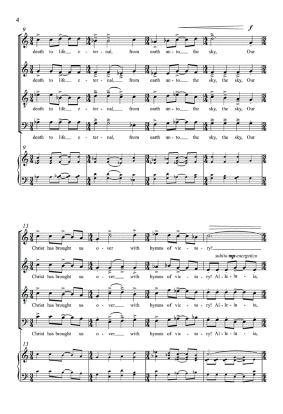 The Day Of Resurrection The Day Of Resurrection 4-Part scores gallery preview page 3