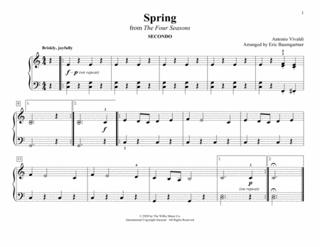 Spring (from The Four Seasons) (arr. Eric Baumgartner)