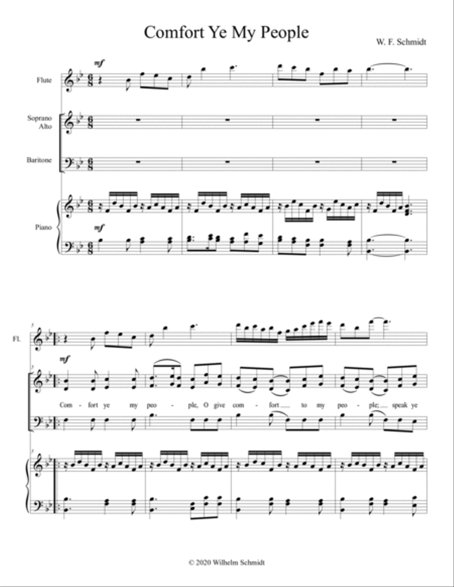Comfort Ye My People 3-Part scores gallery preview page 2