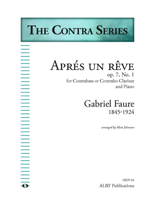 Apres un Reve for Contra Clarinet and Piano