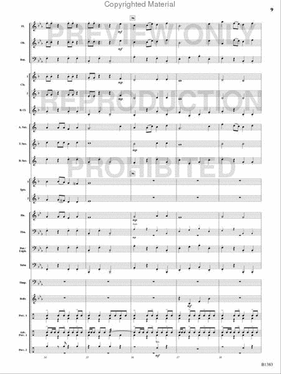 Summit Fanfare Concert Band scores gallery preview page 8