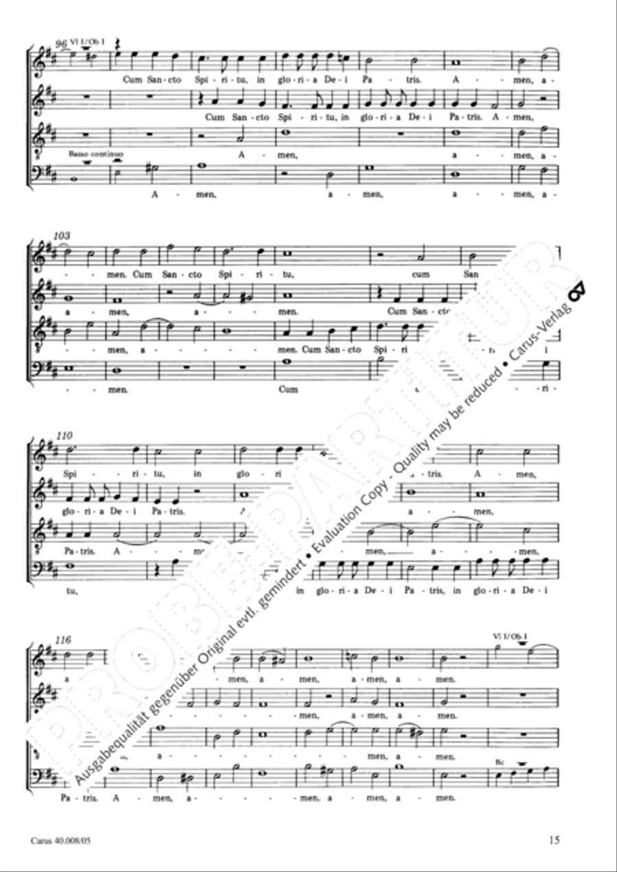 Introduzione e Gloria 4-Part scores gallery preview page 16