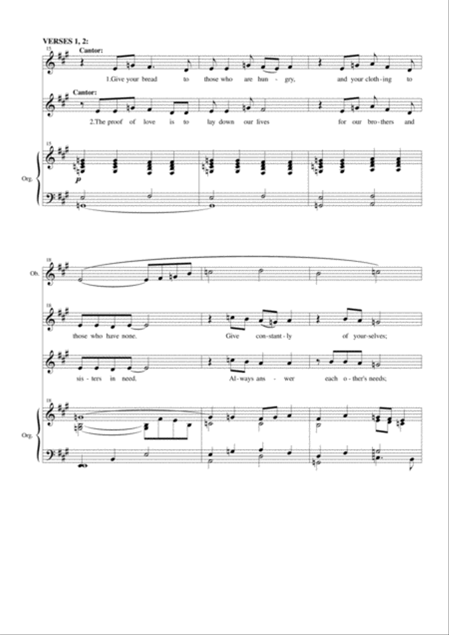 God is Calling Us 4-Part scores gallery preview page 3