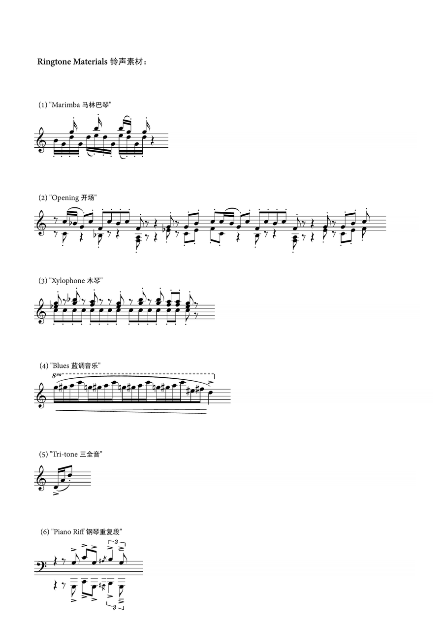 Fantasie Variations on iPhone Ringtones Piano Solo scores gallery preview page 2