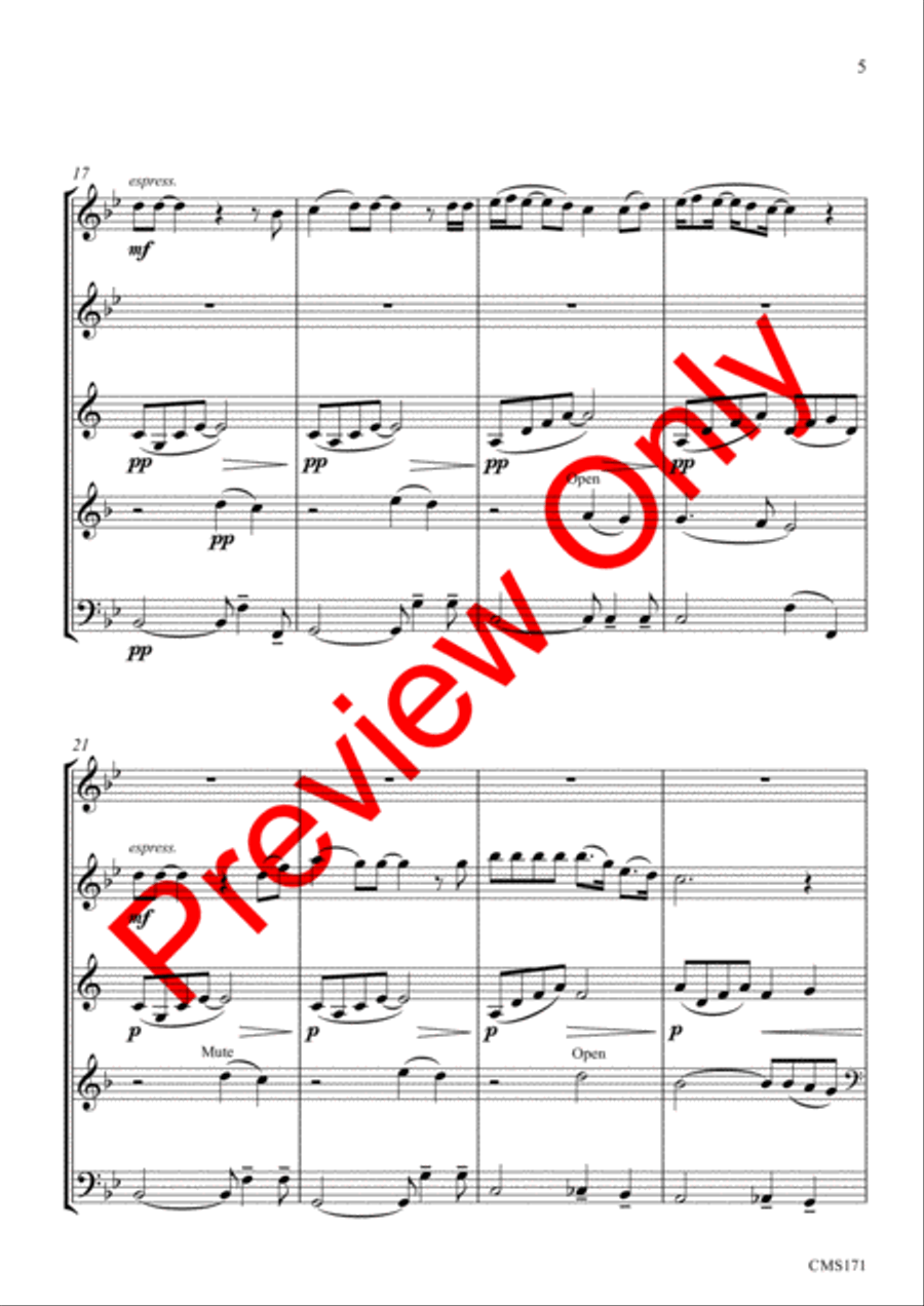 Queen Medley Fantasy Woodwind Quintet scores gallery preview page 8