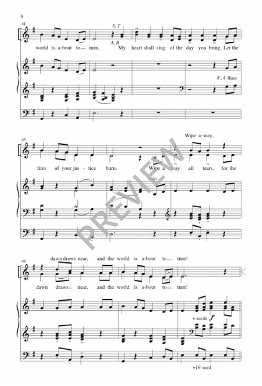 Canticle of the Turning 4-Part scores gallery preview page 6