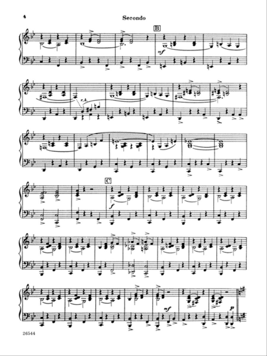 Sleigh Ride - Piano Duet (1 Piano, 4 Hands) 1 Piano, 4-Hands scores gallery preview page 3