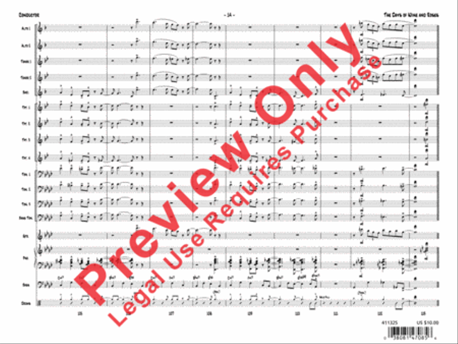 The Days of Wine and Roses Jazz Ensemble scores gallery preview page 33