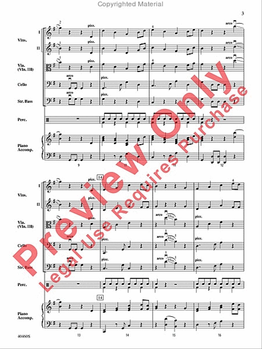 El Gato Pizzicato String Orchestra scores gallery preview page 4