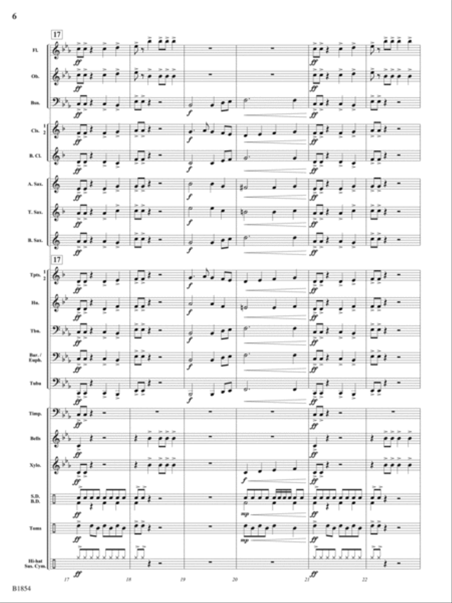 A Builder's Dream: Score A Builder's Dream: Score Concert Band scores gallery preview page 6