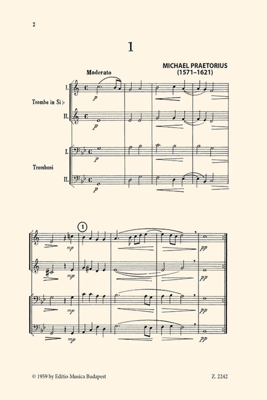 Madrigale + Fruehklassische Tae Brass Quartet scores gallery preview page 2