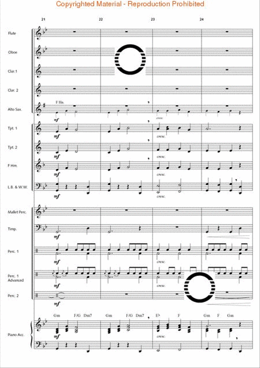 Thunderbolt Peak (Concert March) Concert Band scores gallery preview page 7