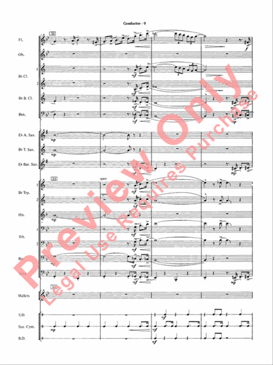 The Pink Panther Concert Band scores gallery preview page 11