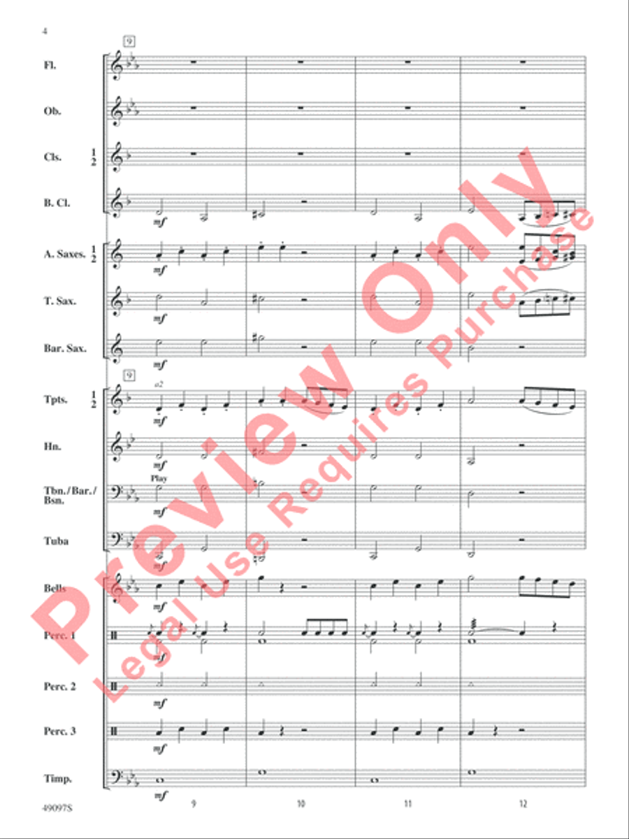 Monsters, Unite! Concert Band scores gallery preview page 5