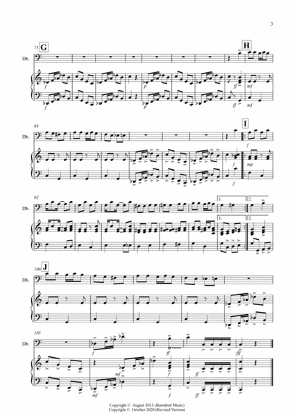 3 Halloween Pieces for Double Bass And Piano image number null