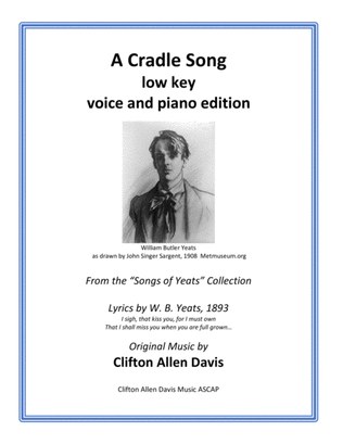 A Cradle Song (From "Songs of Yeats" Collection) Clifton Davis