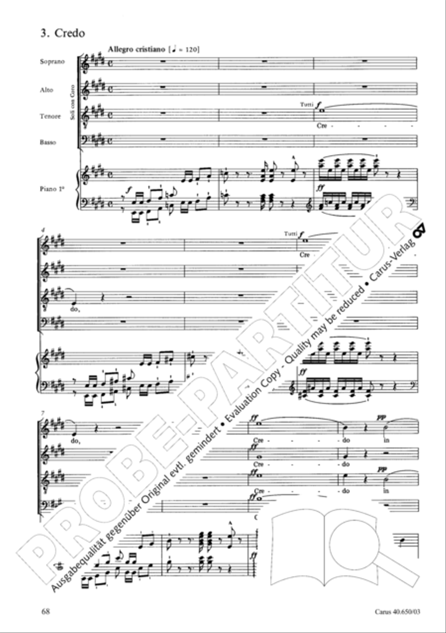 Petite Messe solennelle 4-Part scores gallery preview page 71