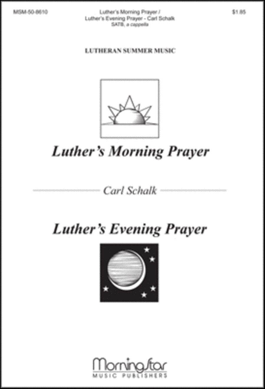 Luther's Morning Prayer & Luther's Evening Prayer 4-Part scores gallery preview page 1