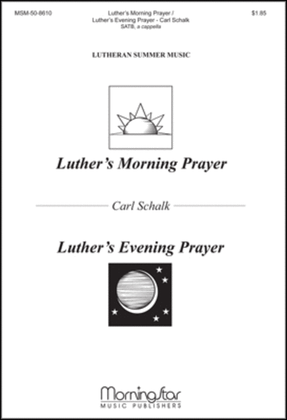 Book cover for Luther's Morning Prayer & Luther's Evening Prayer