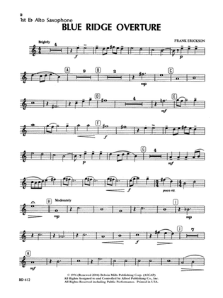 Blue Ridge Overture: E-flat Alto Saxophone