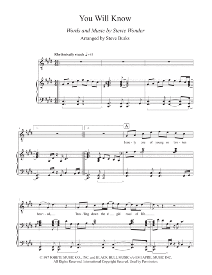 You Will Know Voice scores gallery preview page 2
