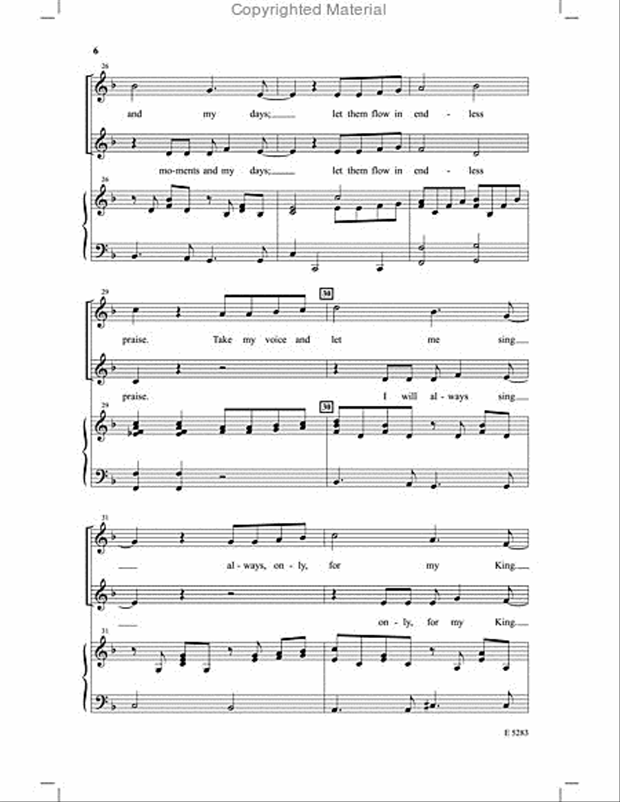 I Will Do My Best for Jesus Unison Choir scores gallery preview page 5
