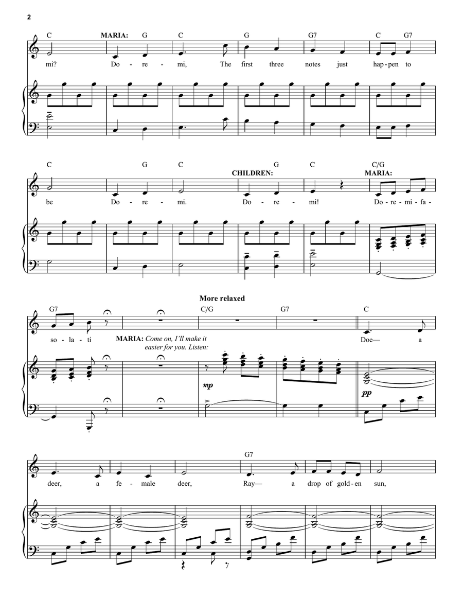 Do-Re-Mi (from The Sound of Music) Voice scores gallery preview page 2