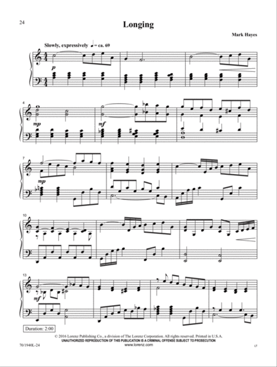 Mark Hayes Miniatures Mark Hayes Miniatures Piano Solo scores gallery preview page 17