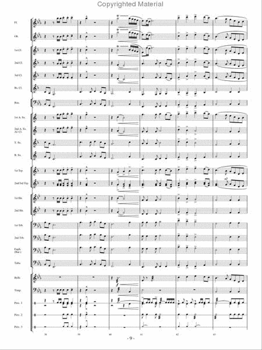 Spirit of the Pioneers Concert Band scores gallery preview page 8