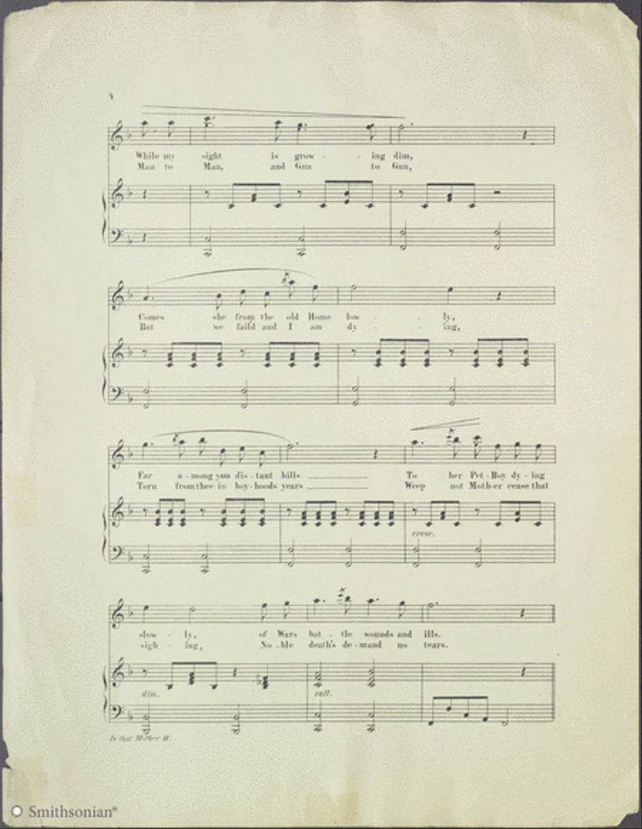 Is That Mother Bending O'er Me? 4-Part scores gallery preview page 3