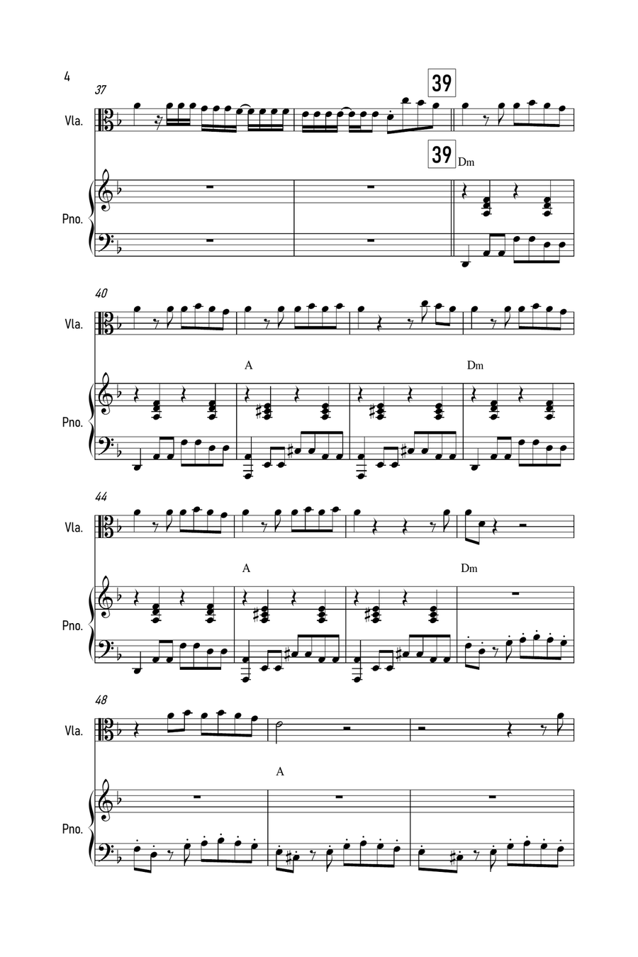 Therefore I Am Viola scores gallery preview page 4