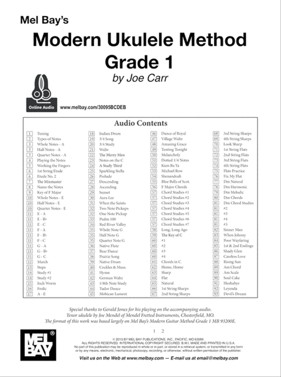 Modern Ukulele Method Grade 1 image number null