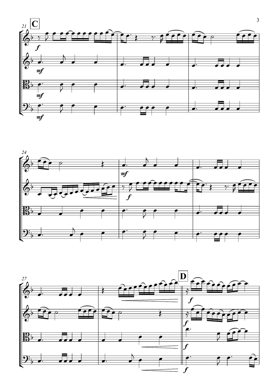 Sign Of The Times String Quartet scores gallery preview page 6